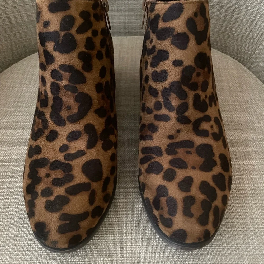 Mata Leopard Print Ankle Boot
